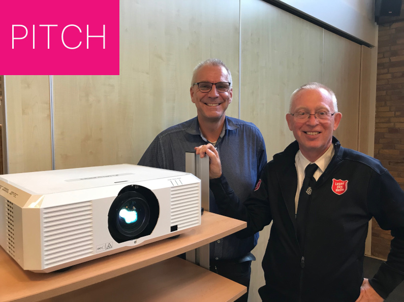 Op zoek naar multimediamiddelen Leger des Heils pitch Harderwijkse uitdaging