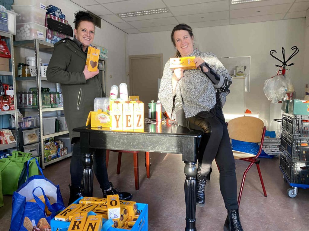 Goed gevulde boodschappentas dankzij Stichting Mensen in Nood 0341 Harderwijkse Uitdaging