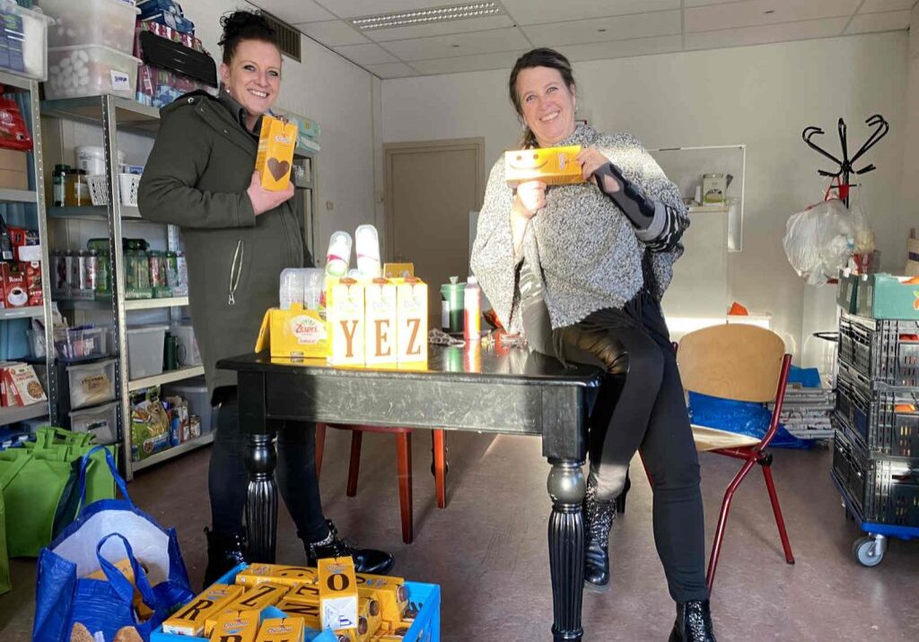 Goed gevulde boodschappentas dankzij Stichting Mensen in Nood 0341 Harderwijkse Uitdaging